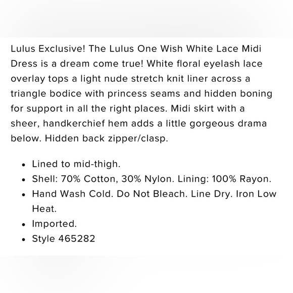 Lulu’s exclusive one wish dress. - Picture 8 of 10